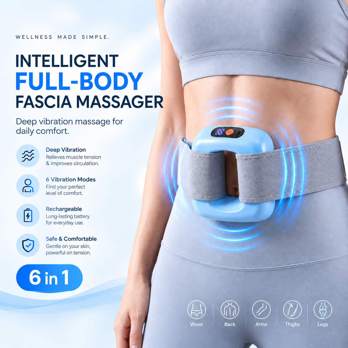 Portable Fascia Ring Massager